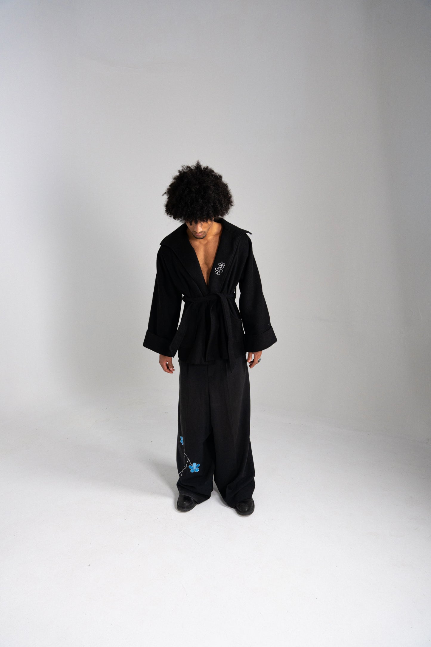 VESTE HAORI  NOIR