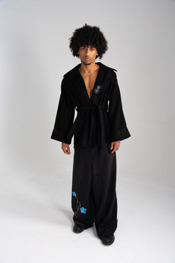 VESTE HAORI  NOIR